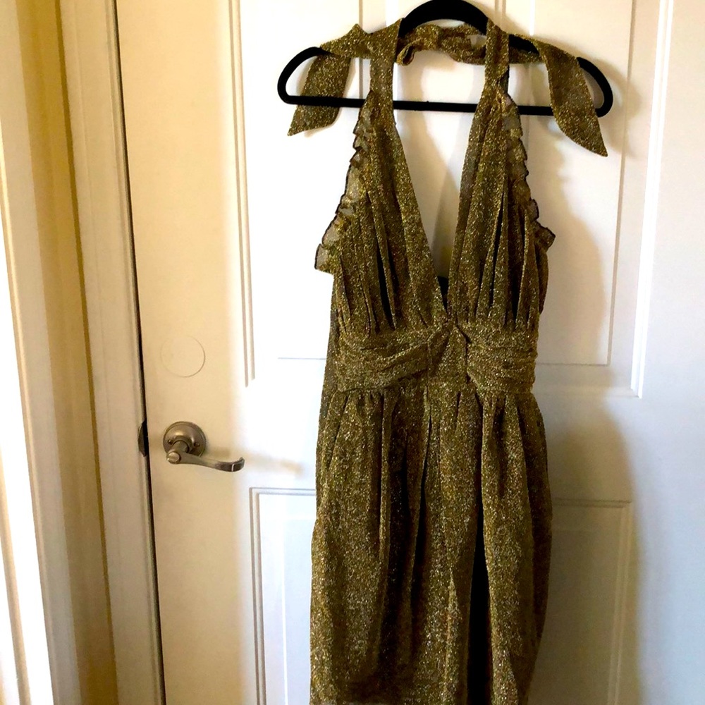 NWT Tatyana Bettie Page Pinup Shimmer Halter Dress perfect for Viva